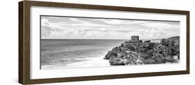 ¡Viva Mexico! Panoramic Collection - Caribbean Coastline in Tulum X-Philippe Hugonnard-Framed Photographic Print