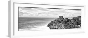 ¡Viva Mexico! Panoramic Collection - Caribbean Coastline in Tulum X-Philippe Hugonnard-Framed Photographic Print