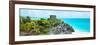 ¡Viva Mexico! Panoramic Collection - Caribbean Coastline in Tulum XII-Philippe Hugonnard-Framed Photographic Print