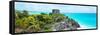 ¡Viva Mexico! Panoramic Collection - Caribbean Coastline in Tulum XII-Philippe Hugonnard-Framed Stretched Canvas