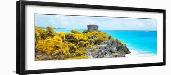 ¡Viva Mexico! Panoramic Collection - Caribbean Coastline in Tulum XIII-Philippe Hugonnard-Framed Photographic Print