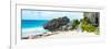 ¡Viva Mexico! Panoramic Collection - Caribbean Coastline in Tulum-Philippe Hugonnard-Framed Photographic Print