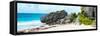 ¡Viva Mexico! Panoramic Collection - Caribbean Coastline in Tulum-Philippe Hugonnard-Framed Stretched Canvas