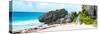 ¡Viva Mexico! Panoramic Collection - Caribbean Coastline in Tulum-Philippe Hugonnard-Stretched Canvas