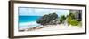 ¡Viva Mexico! Panoramic Collection - Caribbean Coastline in Tulum-Philippe Hugonnard-Framed Photographic Print