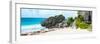 ¡Viva Mexico! Panoramic Collection - Caribbean Coastline in Tulum-Philippe Hugonnard-Framed Photographic Print