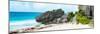 ¡Viva Mexico! Panoramic Collection - Caribbean Coastline in Tulum-Philippe Hugonnard-Mounted Photographic Print