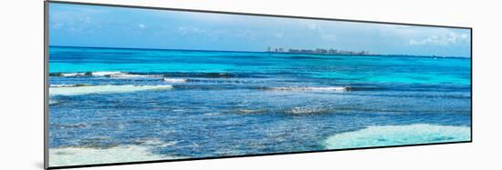 ¡Viva Mexico! Panoramic Collection - Caribbean Coastline overlooking Cancun-Philippe Hugonnard-Mounted Photographic Print