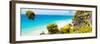 ¡Viva Mexico! Panoramic Collection - Caribbean Coastline - Tulum I-Philippe Hugonnard-Framed Photographic Print