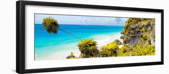 ¡Viva Mexico! Panoramic Collection - Caribbean Coastline - Tulum I-Philippe Hugonnard-Framed Photographic Print