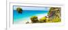 ¡Viva Mexico! Panoramic Collection - Caribbean Coastline - Tulum I-Philippe Hugonnard-Framed Photographic Print