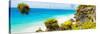 ¡Viva Mexico! Panoramic Collection - Caribbean Coastline - Tulum I-Philippe Hugonnard-Stretched Canvas