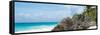 ¡Viva Mexico! Panoramic Collection - Caribbean Coastline - Tulum II-Philippe Hugonnard-Framed Stretched Canvas