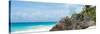 ¡Viva Mexico! Panoramic Collection - Caribbean Coastline - Tulum II-Philippe Hugonnard-Stretched Canvas