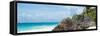 ¡Viva Mexico! Panoramic Collection - Caribbean Coastline - Tulum II-Philippe Hugonnard-Framed Stretched Canvas
