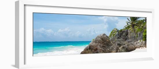 ¡Viva Mexico! Panoramic Collection - Caribbean Coastline - Tulum II-Philippe Hugonnard-Framed Photographic Print