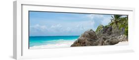 ¡Viva Mexico! Panoramic Collection - Caribbean Coastline - Tulum II-Philippe Hugonnard-Framed Photographic Print