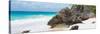 ?Viva Mexico! Panoramic Collection - Caribbean Coastline - Tulum IV-Philippe Hugonnard-Stretched Canvas