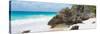 ?Viva Mexico! Panoramic Collection - Caribbean Coastline - Tulum IV-Philippe Hugonnard-Stretched Canvas