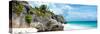 ?Viva Mexico! Panoramic Collection - Caribbean Coastline - Tulum VI-Philippe Hugonnard-Stretched Canvas