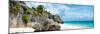 ?Viva Mexico! Panoramic Collection - Caribbean Coastline - Tulum VI-Philippe Hugonnard-Mounted Photographic Print