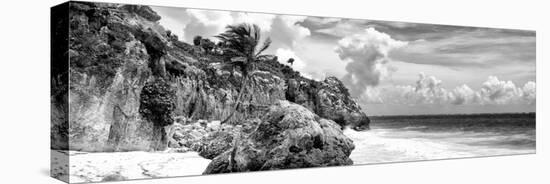 ¡Viva Mexico! Panoramic Collection - Caribbean Coastline - Tulum VII-Philippe Hugonnard-Stretched Canvas