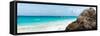 ¡Viva Mexico! Panoramic Collection - Caribbean Coastline - Tulum VIII-Philippe Hugonnard-Framed Stretched Canvas