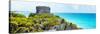 ¡Viva Mexico! Panoramic Collection - Caribbean Coastline - Tulum XII-Philippe Hugonnard-Stretched Canvas