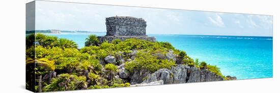 ¡Viva Mexico! Panoramic Collection - Caribbean Coastline - Tulum XII-Philippe Hugonnard-Stretched Canvas