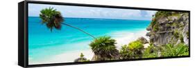 ?Viva Mexico! Panoramic Collection - Caribbean Coastline - Tulum-Philippe Hugonnard-Framed Stretched Canvas