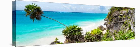 ?Viva Mexico! Panoramic Collection - Caribbean Coastline - Tulum-Philippe Hugonnard-Stretched Canvas