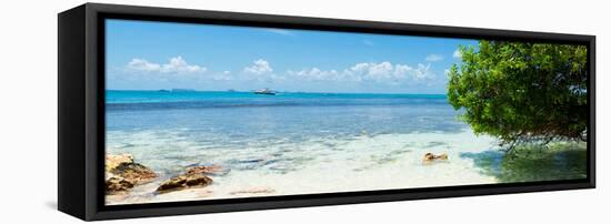 ¡Viva Mexico! Panoramic Collection - Caribbean Coastline-Philippe Hugonnard-Framed Stretched Canvas