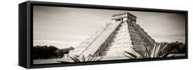 ¡Viva Mexico! Panoramic Collection - Chichen Itza Pyramid II-Philippe Hugonnard-Framed Stretched Canvas