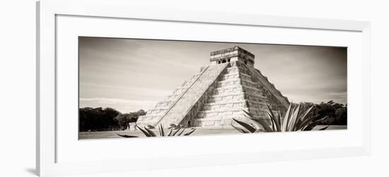 ¡Viva Mexico! Panoramic Collection - Chichen Itza Pyramid II-Philippe Hugonnard-Framed Photographic Print