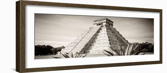 ¡Viva Mexico! Panoramic Collection - Chichen Itza Pyramid II-Philippe Hugonnard-Framed Photographic Print