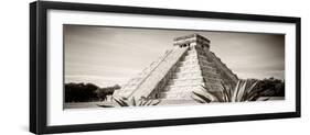 ¡Viva Mexico! Panoramic Collection - Chichen Itza Pyramid II-Philippe Hugonnard-Framed Photographic Print