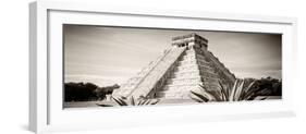 ¡Viva Mexico! Panoramic Collection - Chichen Itza Pyramid II-Philippe Hugonnard-Framed Photographic Print