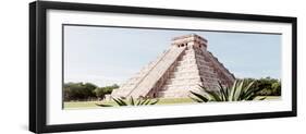 ¡Viva Mexico! Panoramic Collection - Chichen Itza Pyramid III-Philippe Hugonnard-Framed Photographic Print