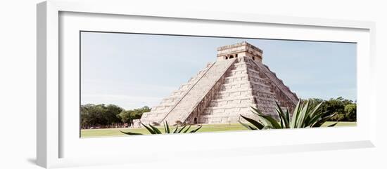 ¡Viva Mexico! Panoramic Collection - Chichen Itza Pyramid III-Philippe Hugonnard-Framed Photographic Print