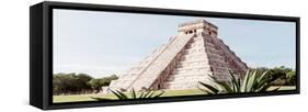 ¡Viva Mexico! Panoramic Collection - Chichen Itza Pyramid III-Philippe Hugonnard-Framed Stretched Canvas