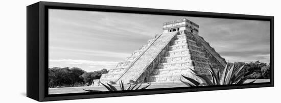 ¡Viva Mexico! Panoramic Collection - Chichen Itza Pyramid IV-Philippe Hugonnard-Framed Stretched Canvas