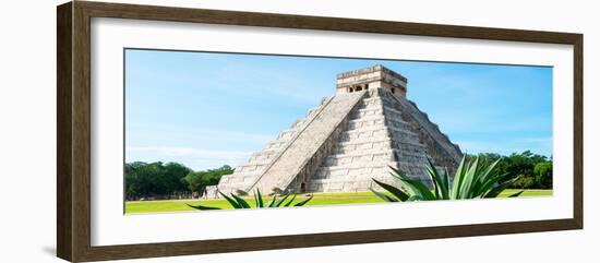 ¡Viva Mexico! Panoramic Collection - Chichen Itza Pyramid-Philippe Hugonnard-Framed Photographic Print