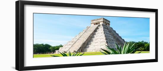 ¡Viva Mexico! Panoramic Collection - Chichen Itza Pyramid-Philippe Hugonnard-Framed Photographic Print