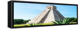 ¡Viva Mexico! Panoramic Collection - Chichen Itza Pyramid-Philippe Hugonnard-Framed Stretched Canvas