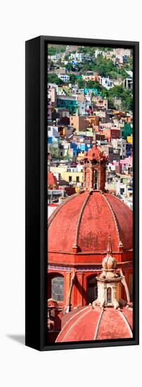 ¡Viva Mexico! Panoramic Collection - Church Domes Guanajuato-Philippe Hugonnard-Framed Stretched Canvas
