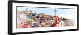 ¡Viva Mexico! Panoramic Collection - City of Colors Guanajuato II-Philippe Hugonnard-Framed Photographic Print