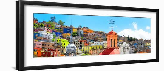 ¡Viva Mexico! Panoramic Collection - City of Colors Guanajuato-Philippe Hugonnard-Framed Photographic Print