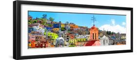 ¡Viva Mexico! Panoramic Collection - City of Colors Guanajuato-Philippe Hugonnard-Framed Photographic Print