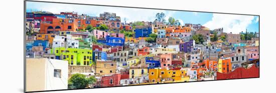 ¡Viva Mexico! Panoramic Collection - Colorful City Guanajuato II-Philippe Hugonnard-Mounted Photographic Print