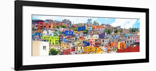 ¡Viva Mexico! Panoramic Collection - Colorful City Guanajuato II-Philippe Hugonnard-Framed Photographic Print